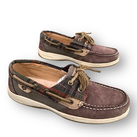 Sperry Top-Sider Women's Bluefish Wool Boat Shoe Dark Brown Leather Size 6.5 - Picture 5 of 14